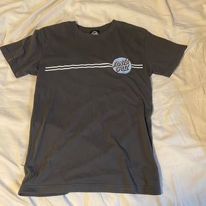 Santa Cruz women’s small shirt - dark gray, blue, and pink